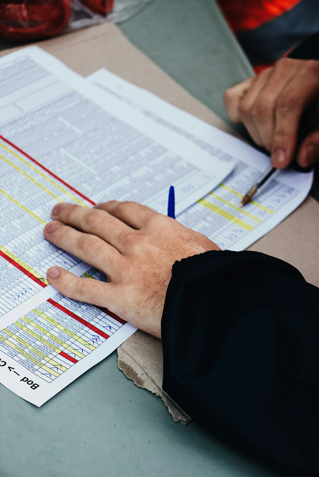 person reviewing insurance policy
