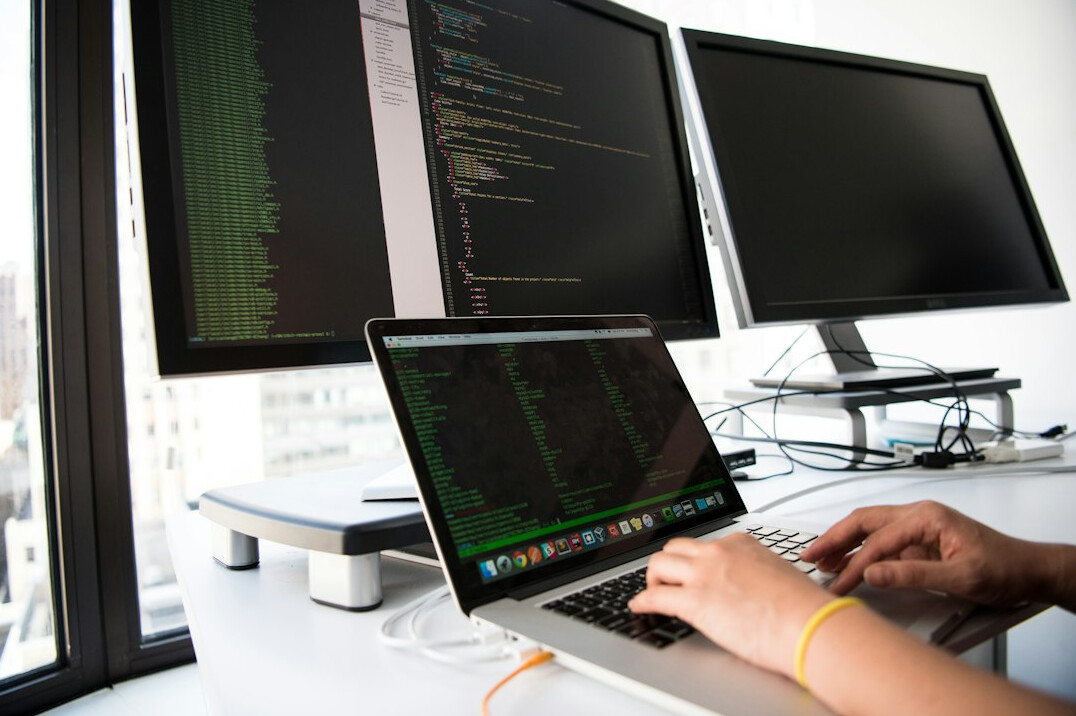 programmer working on code